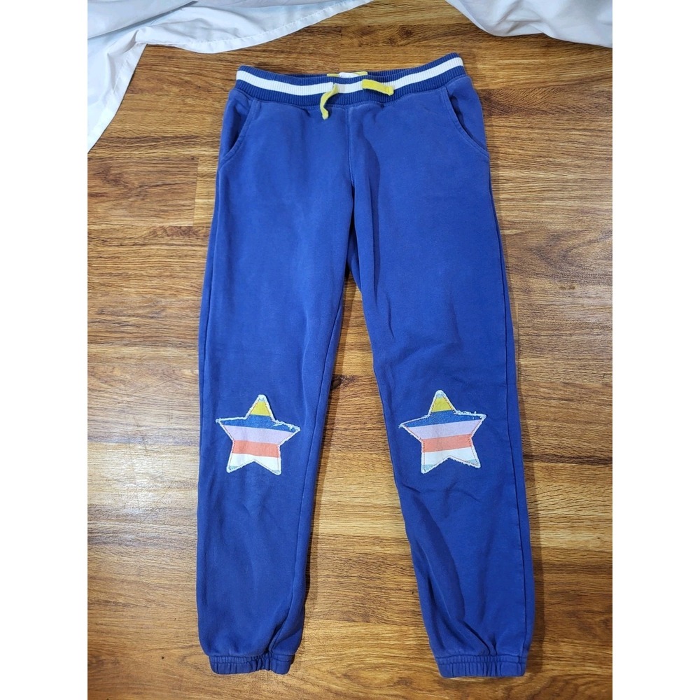 Mini Boden Size 11 Y Blue Star Knee Sweatpants